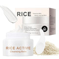 Makeup Remover Cleansing Balm, Deep Cleansing Remover Melting Balm, Hydrating Facial Cleanser with Rice, Melt Stubborn Waterproof Make Up, Mascara, Lips, Face, Eye Liner - Vegan Skincare