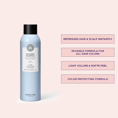 Maria Nila Invisidry Dry Shampoo for Dark Hair 5.5 Ounce - No White Cast