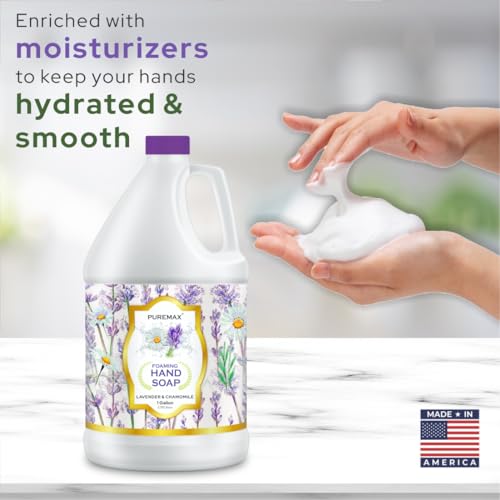 Lavender Chamomile Foaming Hand Soap Refill 1 Gallon (128 oz) for Foaming Dispensers – Puremax