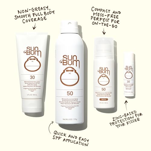 Mineral Sunscreen Spray SPF 30 & Lotion SPF 50 - Reef Friendly, Vegan, Broad Spectrum