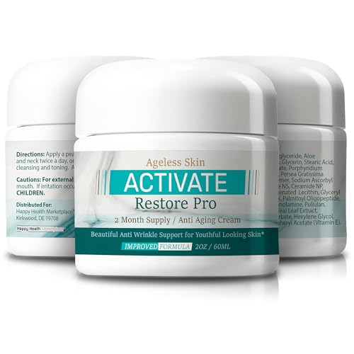 Ageless Skin Activate Restore Pro Anti-Aging Face & Eye Cream with Collagen & Ceramides