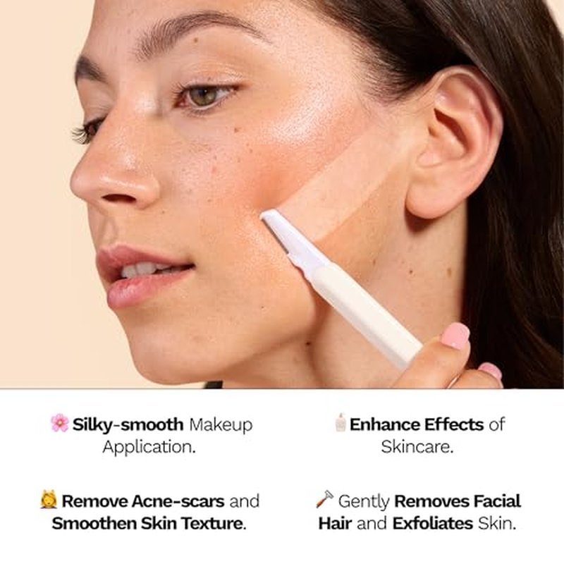 Jill J2 Dermaplane Refill Blades ? 12 Advanced Replacement Blades for Jill Wand, Removes Peach Fuzz & Dull Skin with Petite & Wide Blades for Pro-Level Exfoliation, 6 Full Shaves