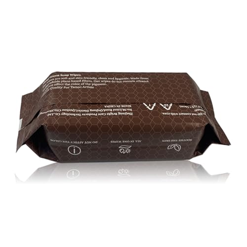 Premixed Green Soap Tattoo Wipes 6 Pack - All-in-One Ink Safe Cleaning