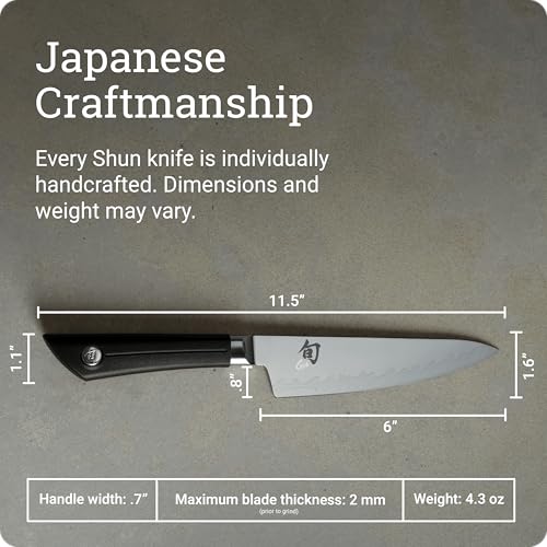 Shun Sora 6" Chef's Knife - Japanese Gyuto, VG10 San Mai Edge, PP/TPE Handle