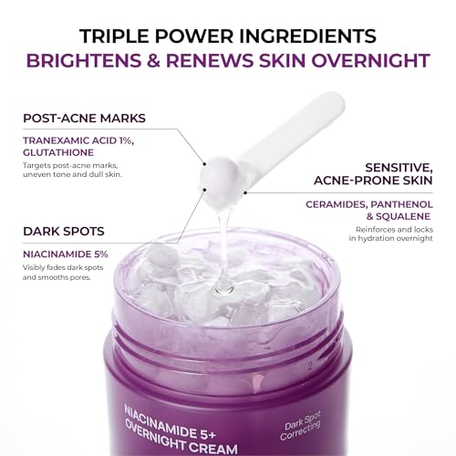 Niacinamide Overnight Sleep Mask with Hyaluronic Acid & Ceramides - 50ml