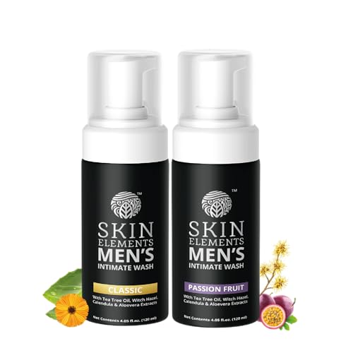 Men's Intimate Wash Combo - Passion Fruit & Tea Tree Oil, pH Balanced, 120 ml Pack of 2