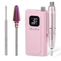 MelodySusie Professional Rechargeable Nail Drill 30000 RPM with Professional Tornado and Cuticle Clean Nail Drill Bit