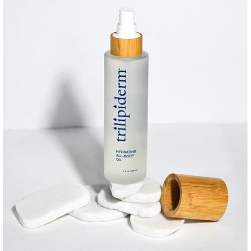 Trilipiderm Hydrating All-Body Oil ? Ultra-Moisturizing, Vitamin-Rich Lipid Replacement, 4oz. Glass and Bamboo Spray Bottle