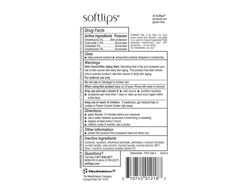SPF 20 Lip Balm Pack of 12 Vanilla Hydrating Protectant Sticks