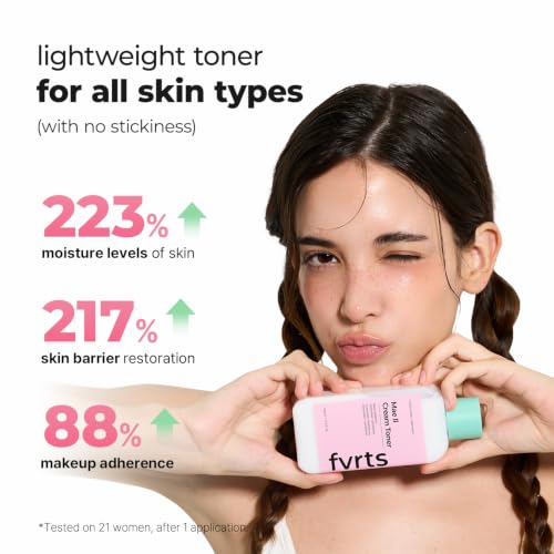 Milky Face Toner with Ceramides & Moisturizer for Sensitive Skin