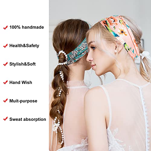 36 Pack Women’s Non-Slip Wide Headbands for Yoga Workout & Running