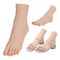 Left Practice Foot Model – Soft Realistic PVC Nail Training Foot for Home Salon DIY