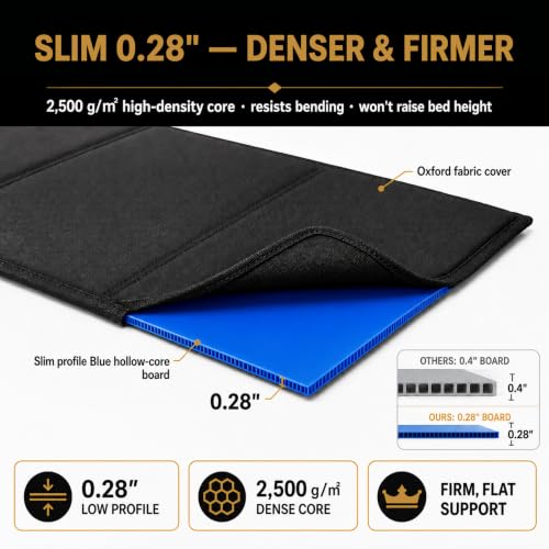MuchWin Twin XL Bunkie Board 38x80 Anti-Sag Support for Memory Foam & Innerspring Mattresses