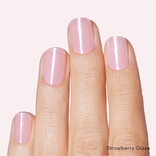 Dashing Diva Glaze Nail Strip Duo - Glazed Collection - Strawberry & Sangria - Long Lasting, Chip Resistant Semi-Cured Gel Nails - Variation: Glazed