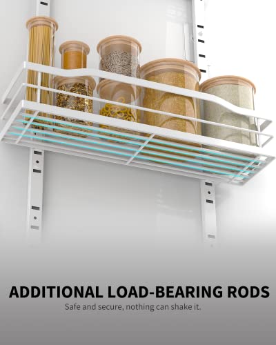 Moforoco 9-Tier Over-The-Door Pantry Organizer - Pack of 2, White, Kitchen & Home Storage