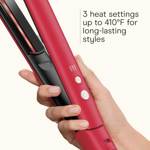 Infrared Hair Straightener Flat Iron - 1 Inch, Reduce Frizz & Damage - Berry