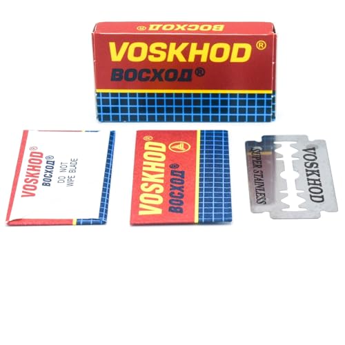 Voskhod Double Edge Safety Razor Blades – 100 Sharp, Long-Lasting Blades