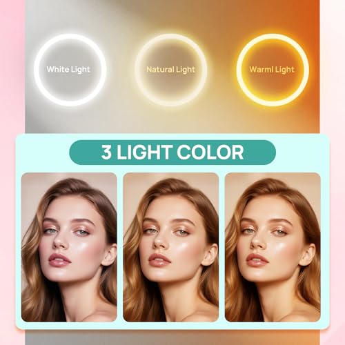 Chrome Wall Mounted Lighted Makeup Mirror Double Sided 1X/30X Magnification