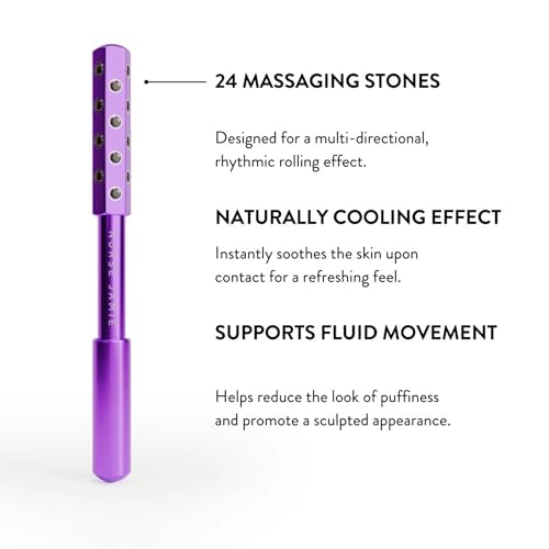 Nurse Jamie Uplift Facial Massaging Beauty Roller - Facial Massager with 24 Stones for Sculpting, Firming & Reducing Puffiness