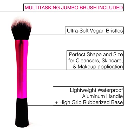 Eyelash Extension Cleansing Set with Foaming Shampoo, Refill Bottle, Brush and Makeup Remover Towel - Non-irritating Cleanser for Extensions and Natural Lashes
