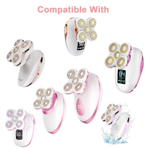 3 Pcs 5 Blades Universal Head Shaver replacement Heads for Head Shaver, Compatible mainstream shaver brands, head shaver replacement blades, Electric shaver replacement heads