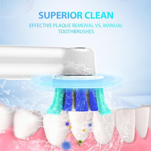 8 Pack Replacement Electric Toothbrush Heads for Oral B Braun - Individually Packaged - Compatible with 7000, Pro 1000, 3000, 5000, 8000 Series - Variation of 8 Count Pack of 2