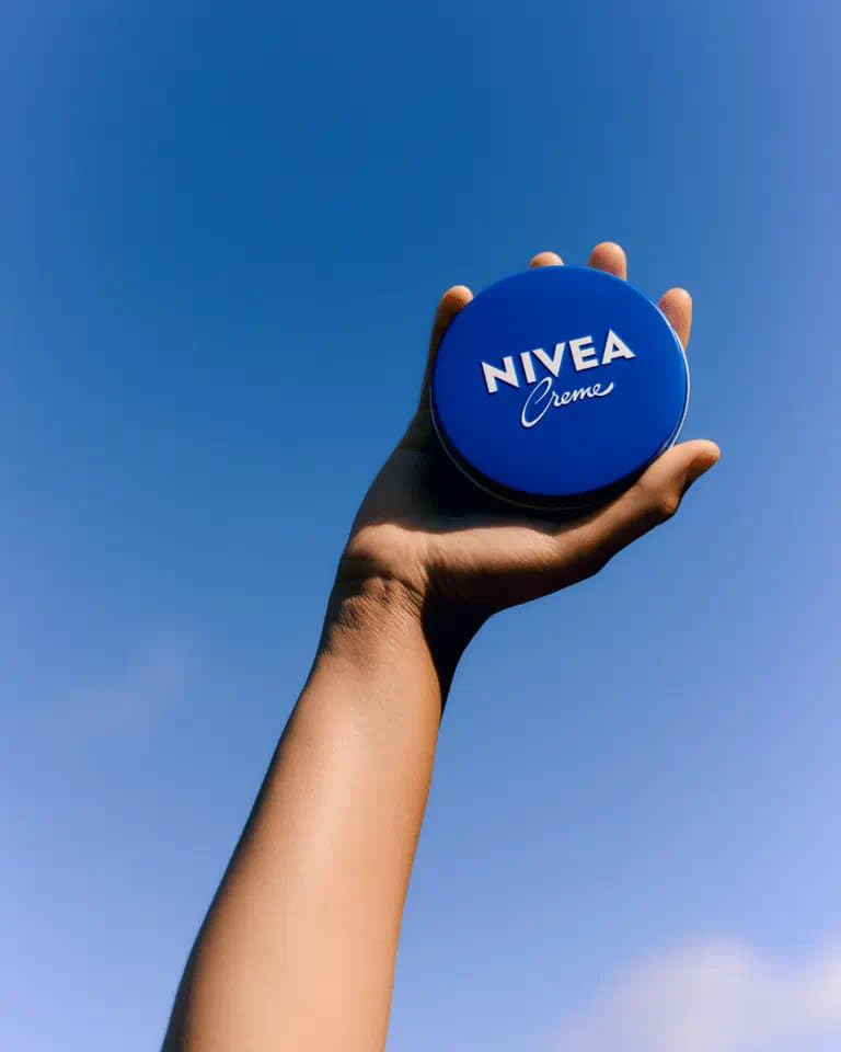 NIVEA Creme Body & Face Moisturizer Set 2.82 Fl Oz (Pack of 3) - German Formula with Provitamin B5 for Dry Skin