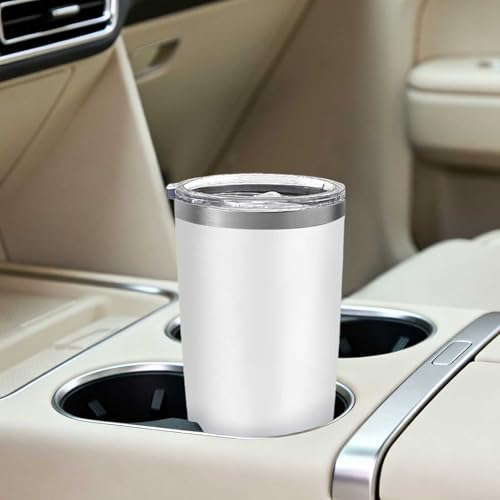 20-Pack Stainless Steel Insulated Travel Tumblers 20oz White Gift Set