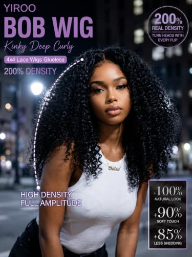Black 16 Inch Curly Micro Twist Lace Frontal Wig Ready to Wear No Glue