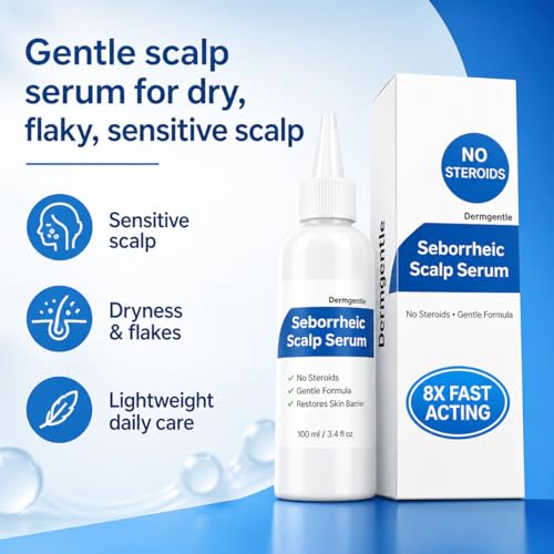 Dermgentle Seborrheic Scalp Serum - Fast-Acting Relief for Redness & Dermatitis, 1 Pack