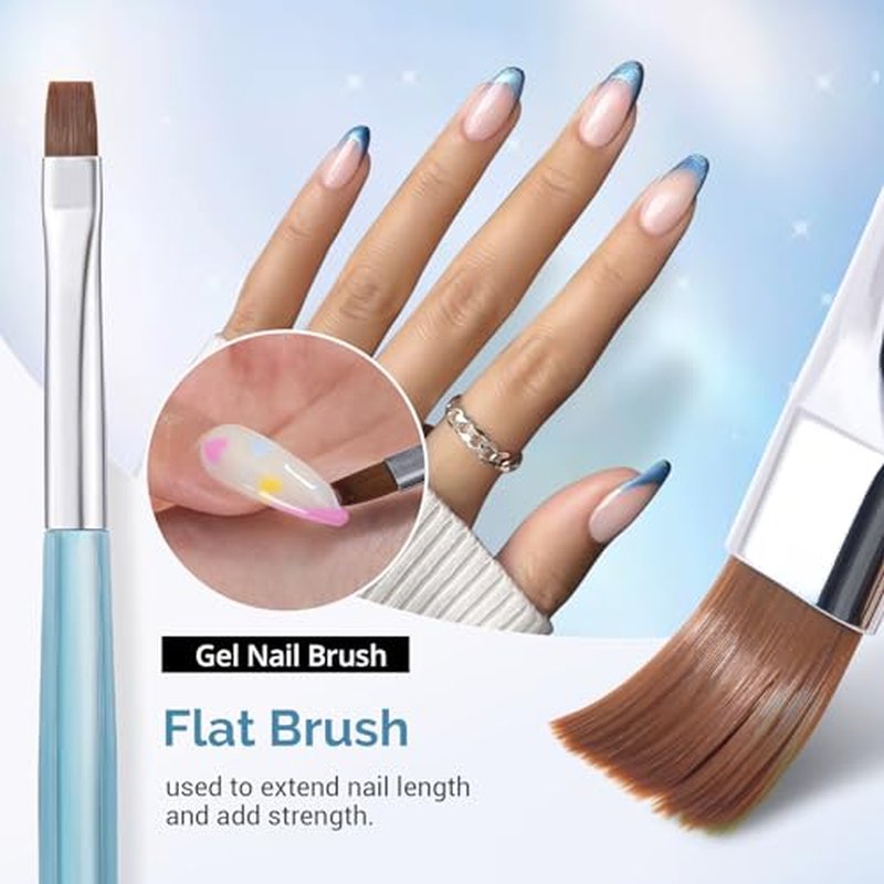 AIRSEE Nail Art Clean Up Brushes and E8 Rechargeable 30000RPM Electric Nail Drill