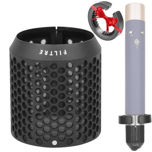 Outer Filter Cover + Filter Cleaning Brush for Dyson Airwrap Hair Styler,HS01/HS05/HS08 Outer Strainer Filter Cage Replacement Parts,Cleaning Brush Accessory for Dyson Airwrap