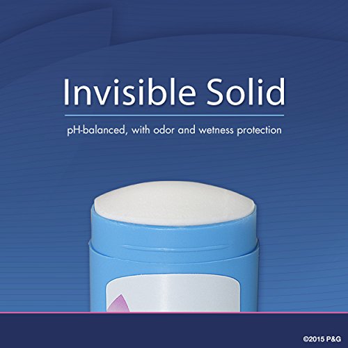 Women's Invisible Solid Deodorant Pack of 6 - Spring Breeze Scent, pH Balanced, 2.6 Oz