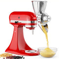 HOZODO Light Gray Grain Mill Attachment for KitchenAid Stand Mixer - All Metal