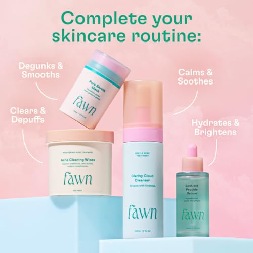 Gentle Facial Cleanser with Glycolic Acid & Tea Tree Oil - Vegan & Fragrance-Free, 5 Fl Oz