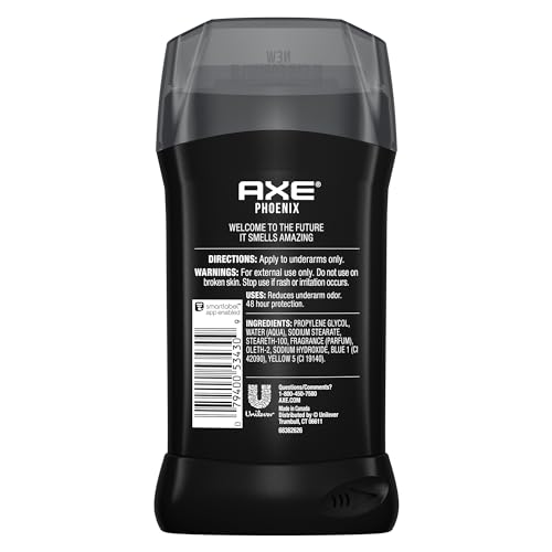 Axe Phoenix Deodorant Stick 3 oz — Pack of 6, Aluminum-Free Odor Protection