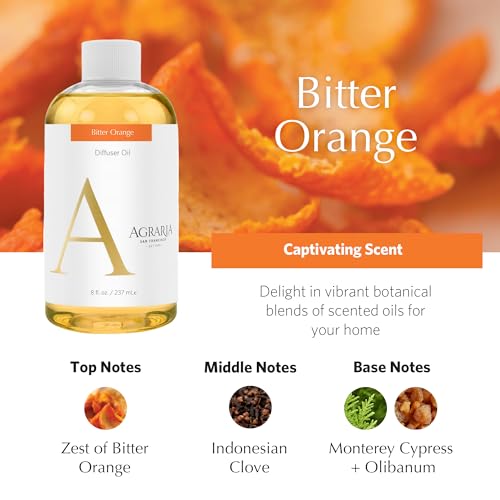 AGRARIA Bitter Orange Reed Diffuser Oil Refill 8 fl oz - Botanical Home Fragrance