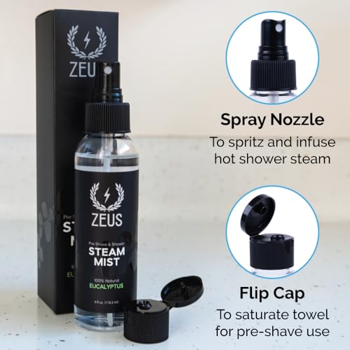 Eucalyptus Steam Mist for Shower & Aromatherapy - 4 oz - Natural Relaxation