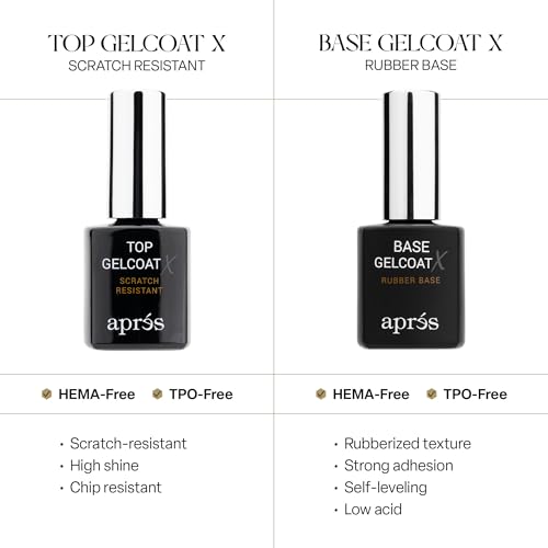 APRÉS Gel Color Nail Polish Set with Base & Top Coat - Fairy Wings Variation