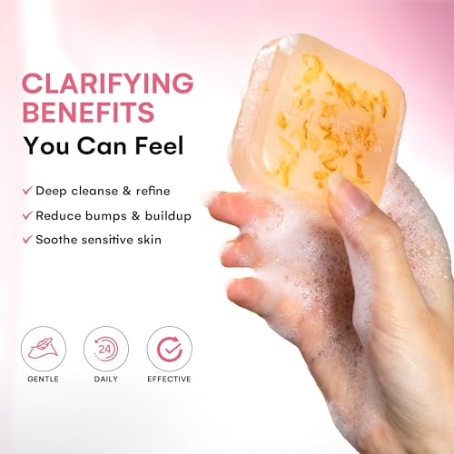 Body Acne Soap Bar: Antibacterial Bar for Butt, Thighs, Back, Body Acne, Folliculitis & Fungal Prone Skin - Tea Tree Oil, Sulfur & Salicylic Acid Soap - Reduce Bumps, Clogged Pores