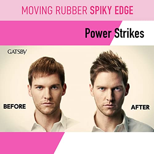 Gatsby Moving Rubber Spiky Edge Hair Wax, English Version, 80g/2.8oz