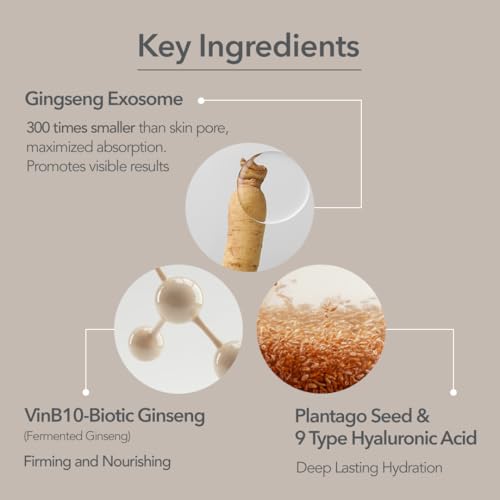Double Layer Ginseng Exosome Serum for Radiant Skin 50ml - Hydrating & Firming