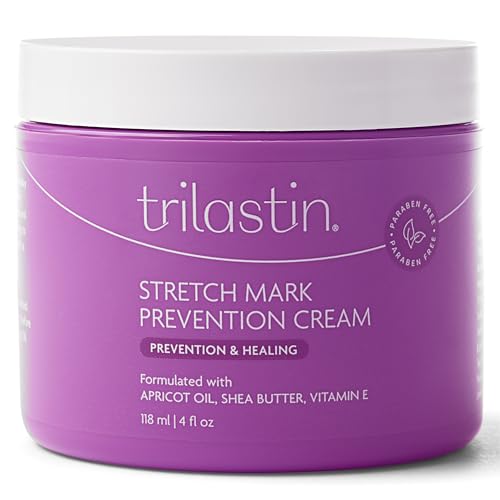 Trilastin Stretch Mark Cream for Pregnancy ? Hydrating Belly Cream for Pregnant Women- Shea Butter & Vitamin E, Paraben Free, No Added Fragrances - Maternity Body Lotion for Belly, Hips, Thighs ? 4 oz