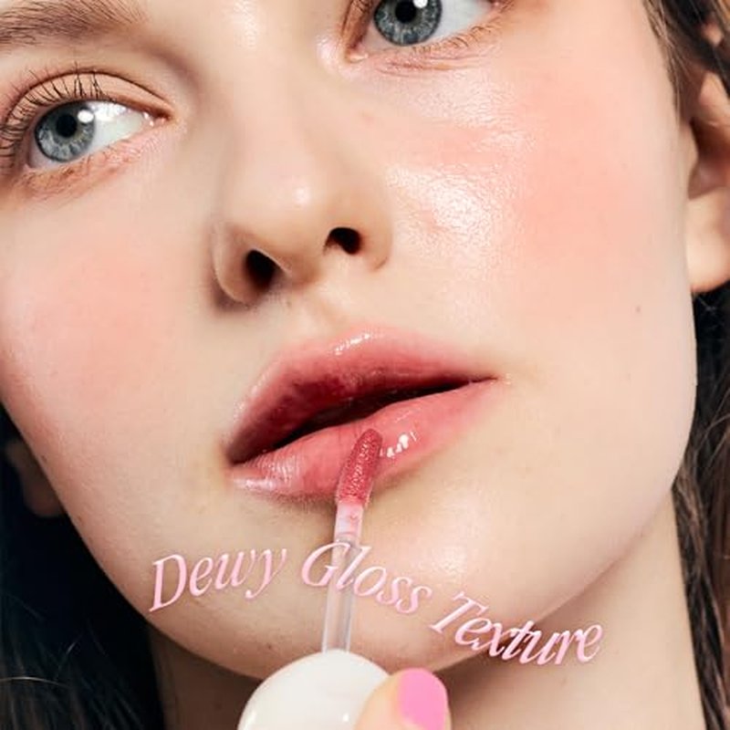 dasique Pure Water Lip Gloss #07 Soft Fig 0.09 oz | Variety of Colors | Dewy Gloss | Buildable Gloss Tesxture | Non-Sticky | K-beauty