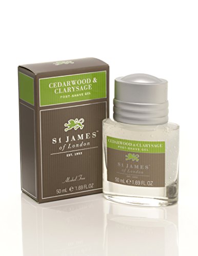 Post Shave Gel - Cedarwood & Clary Sage, 3.4 Fl Oz, Alcohol-Free & Paraben-Free
