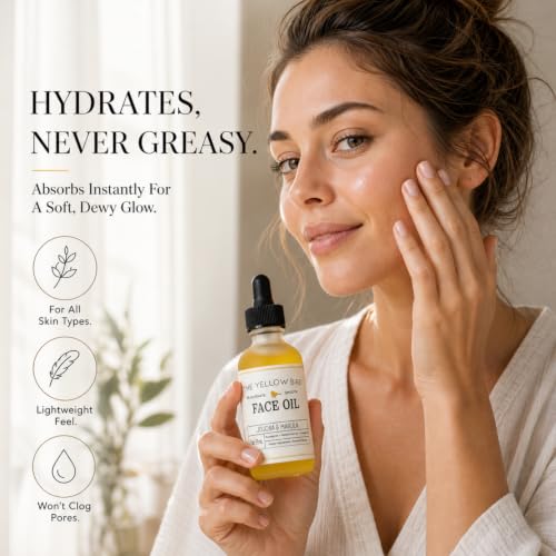 Marula & Jojoba Face Oil for Gua Sha & Dermaplaning - Lightweight, 2 oz