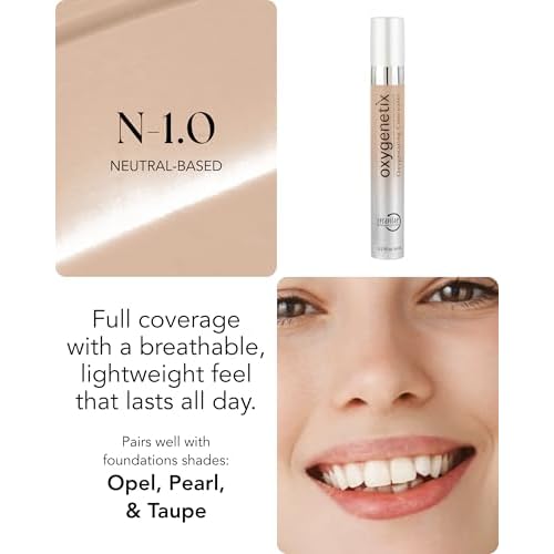 Oxygenetix Oxygenating Concealer ? N-1.0 | Full Coverage for Dark Circles, Face & Body | Lightweight, Sweat-Resistant Formula