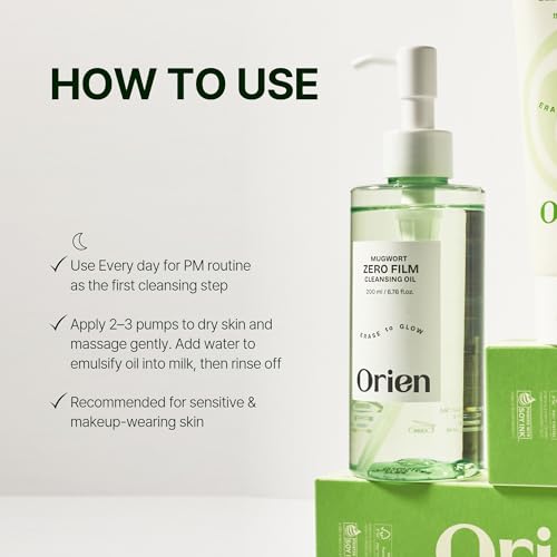 Double Cleanser Duo for Facial Cleansing : Mugwort Zero Film Cleansing Oil & Foam Korean skincare