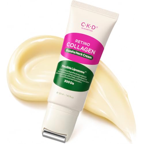CKD Retinal Collagen Gua Sha Neck Cream 50 mL with Stainless Steel Massage Tool - Variation: Cream 1.69 Fl Oz