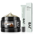 Face Scrub for Men and JVR Caffeine Eye Cream and Under Eye Roller Facial Scrub for Deep Exfoliating for Fine Lines